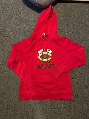 Red Blackhawks Hoodie